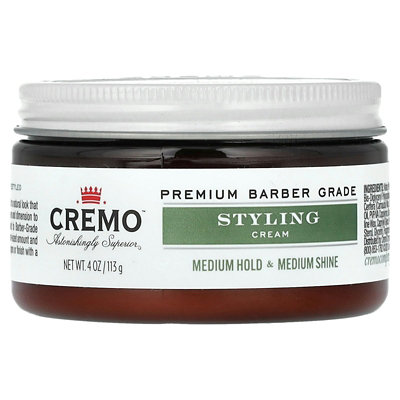 Cremo Styling Cream, Medium Hold  Medium Shine, 4 oz (113 g) - Image 1
