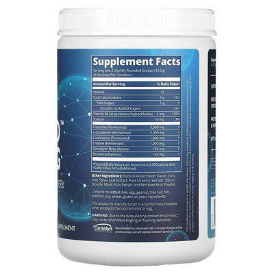 MRM Nutrition Reload BCAAG, PostWorkout Recovery, Watermelon, 11.6 oz (330 g) - Image 2