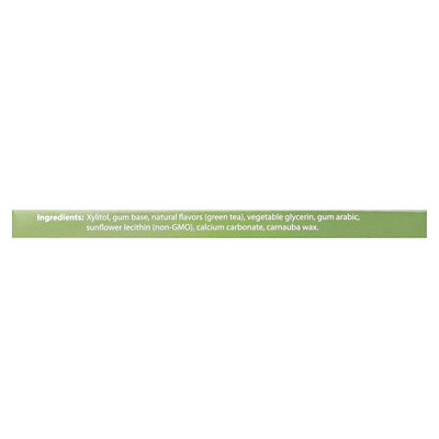 Xyloburst Xylitol Gum, Green Tea, 12 Pieces - Image 3