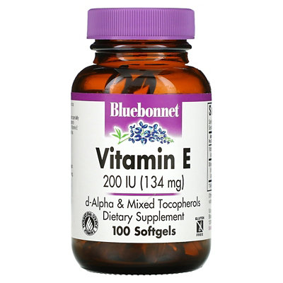Bluebonnet Nutrition Vitamin E, 100 Softgels - Image 1