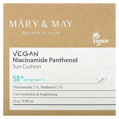 Mary  May Vegan Niacinamide Panthenol, Sun Cushion, SPF 50 PA, 0.88 oz (25 g) - Image 2