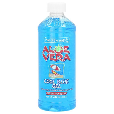 Fruit of the Earth Aloe Vera Cool Blue Gel, 20 oz (567 g) - Image 1