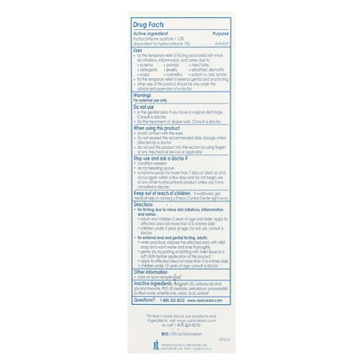 Vanicream 1 Hydrocortisone AntiItch Cream, Maximum Strength, Fragrance Free, 2 oz (57 g) - Image 3