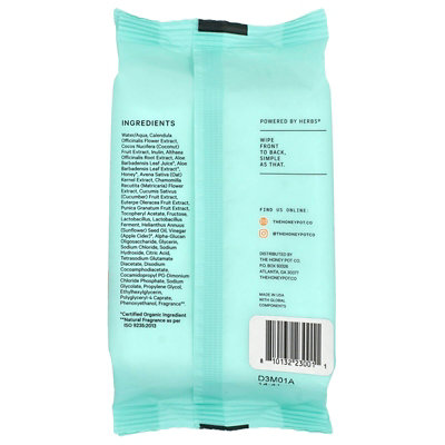 The Honey Pot Company Prebiotic Wipes, 30 Count - Image 2
