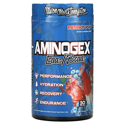 VMI Sports Aminogex, EAAsBCAAs, Patriot Pop, 18.52 oz (525 g) - Image 1