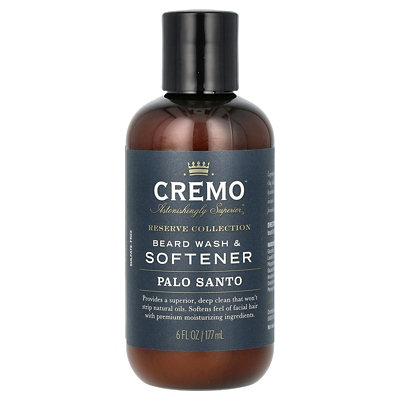 Cremo Reserve Collection, Beard Wash  Softener, Palo Santo, 6 fl oz (177 ml) - Image 1