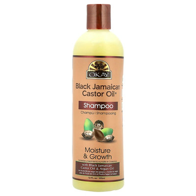 Okay Pure Naturals Black Jamaican Castor Oil, Shampoo, 12 fl oz (355 ml) - Image 1