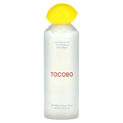Tocobo AHA BHA Lemon Toner, 5.07 fl oz (150 ml) - Image 1