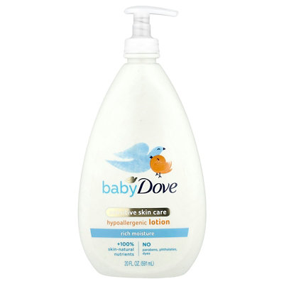 Dove Baby, Sensitive Skin Care, Hypoallergenic Lotion, 20 fl oz (591 ml) - Image 1