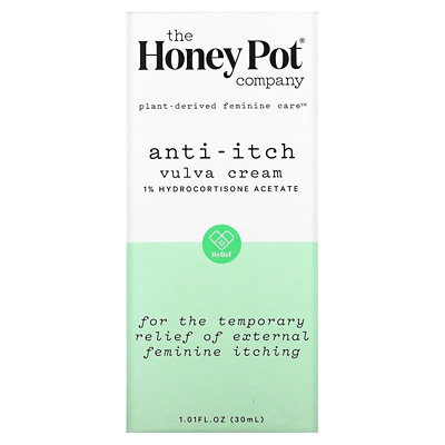 The Honey Pot Company AntiItch Vulva Cream, 1.01 fl oz (30 ml) - Image 2