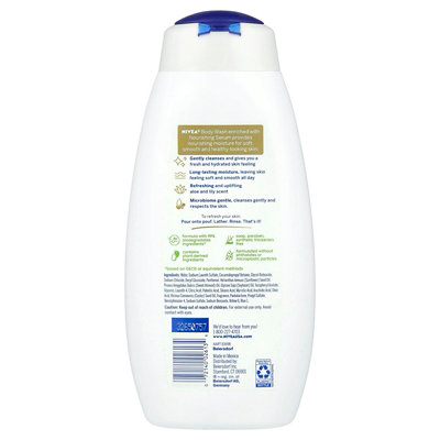 Nivea Refreshing Body Wash, Fresh Aloe  Lily,  20 fl oz (591 ml) - Image 2