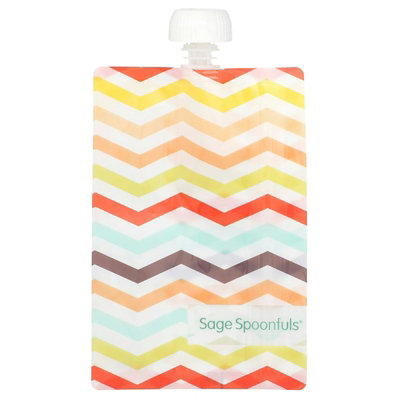Sage Spoonfuls Reusable Food Pouches, 4 Months, 6 Pack, 7 oz (210 ml) Each - Image 3