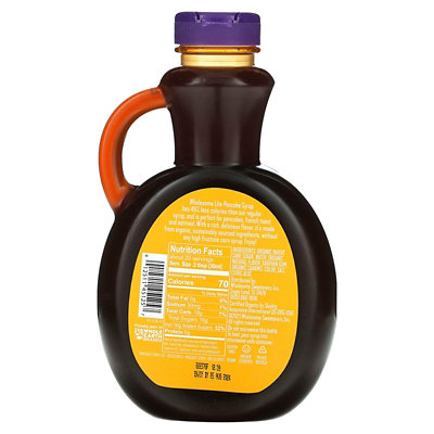 Wholesome Sweeteners Organic Pancake Syrup, Lite, 20 fl oz (591 ml) - Image 2