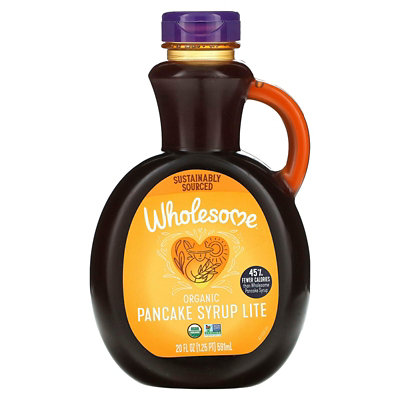 Wholesome Sweeteners Organic Pancake Syrup, Lite, 20 fl oz (591 ml) - Image 1