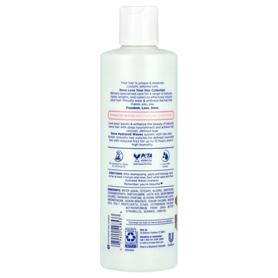 Dove Love Your Waves, Moisturizing Conditioner, 13.5 fl oz (400 ml) - Image 2