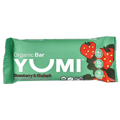 Yumi Organic Bar, Toddler, Strawberry  Rhubarb, 5 Bars, 0.74 oz (21 g) Each - Image 3