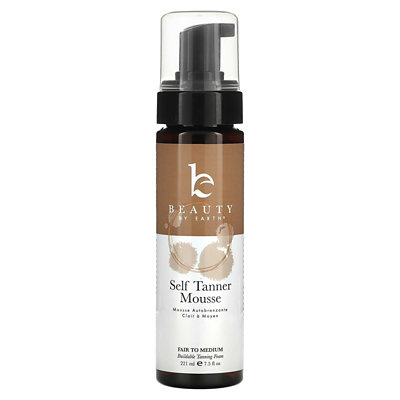 Beauty By Earth Self Tanner Mousse, Fair to Medium, 7.5 fl oz (222 ml) - Image 1