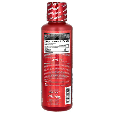 Isatori LCarnitine LS3 1500, Malibu Beach, 1,500 mg, 16 fl oz (480 ml) - Image 2