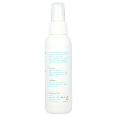 Hyalogic After Sun Spray With Hyaluronic Acid  Peppermint Oil, 4 fl oz (118 ml) - Image 2