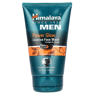 Himalaya Men, Power Glow, Licorice Face Wash, 34 fl oz 100 ml - Image 1