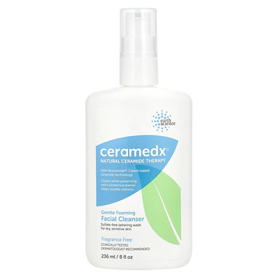 Ceramedx Gentle Foaming Facial Cleanser, Fragrance Free, 8 fl oz (236 ml) - Image 1