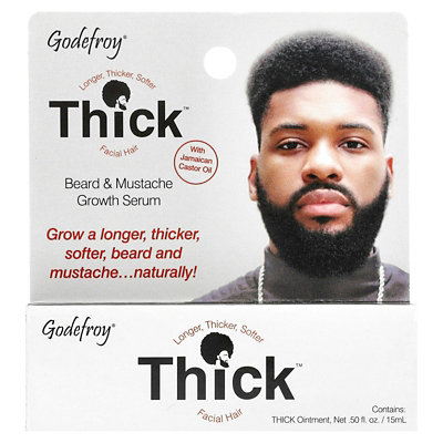 Godefroy Thick, Beard  Mustache Growth Serum, 0.5 fl oz (15 ml) - Image 2