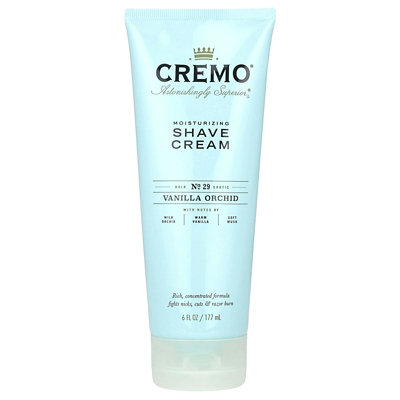 Cremo Shave Cream, Vanilla Orchid, 6 fl oz (177 ml) - Image 1