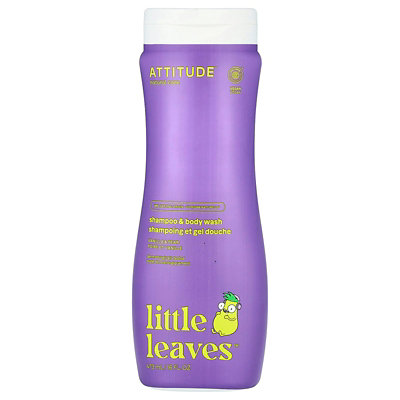 ATTITUDE Little Leaves, Shampoo  Body Wash, Vanilla  Pear, 16 fl oz (473 ml) - Image 1