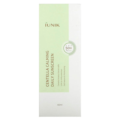 iUNIK Centella Calming Daily Sunscreen, SPF 50 PA, 60 ml - Image 2