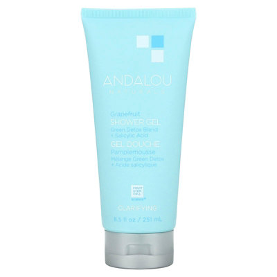 Andalou Naturals Grapefruit Shower Gel, Clarifying, 8.5 fl oz (251 ml) - Image 1