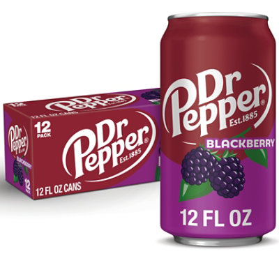 Dr Pepper Blackberry Soda Pop - 12-12 Fl. Oz. - Image 1
