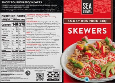 Sea Cuisine Shrimp Skewers Smoky Bourbon Bbq - 13.1 OZ - Image 5
