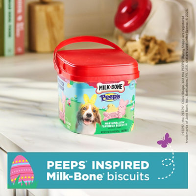 Milk Bone 22oz Peeps Marshmallow Flv Small Biscuit Pail - 22 OZ - Image 1