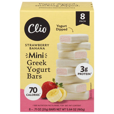 Clio Yogurt Bar Strawberry Banana 8pk Strawberry Banana 8-.71 Oz 5.64 Oz - 5.64 OZ - Image 2