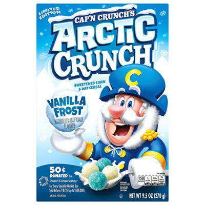 Cap N Crunch Cereal Artic Crunch Vanilla Frost 9.5 Oz - 9.5 OZ - Image 1