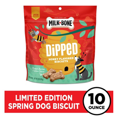 Milk-Bone Dipped Honey Flavored Biscuits With Peanut Butter Flavored Coating - 10 Oz - Image 1
