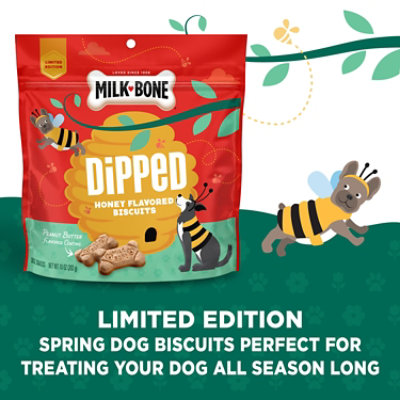 Milk-Bone Dipped Honey Flavored Biscuits With Peanut Butter Flavored Coating - 10 Oz - Image 3