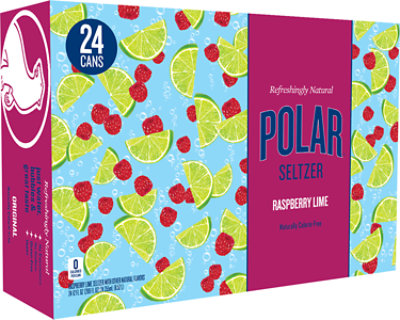 Polar Seltzer Raspberry Lime 24-12fz - 24-12 FZ - Image 1
