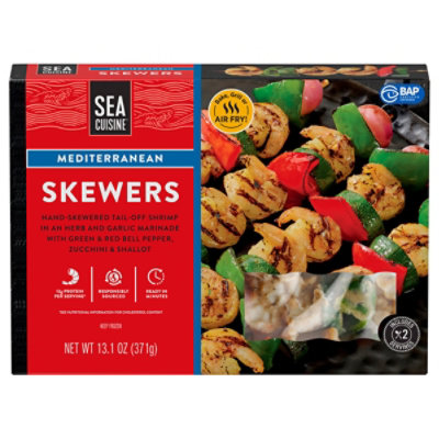 Sea Cuisine Shrimp Skewers Mediterranean - 13.12 OZ - Image 1