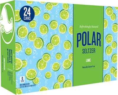 Polar Seltzer Lime 24-12fz - 24-12 FZ - Image 1