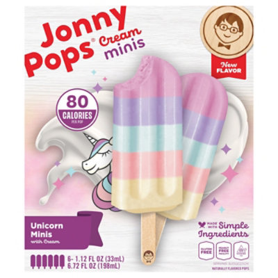 Jonnypops Bars Unicorn Minis With Cream - 6.72 OZ - Image 3