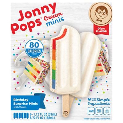Jonnypops Bars Bday Surprise Minis Cream - 6.75 FZ - Image 1