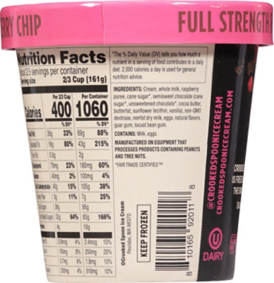 Crooked Spoon Ice Cream Raspberry Chip - 14 FZ - Image 6