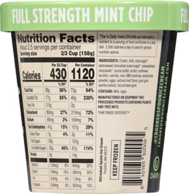 Crooked Spoon Ice Cream Mint Chip Gluten Free - 14 FZ - Image 6
