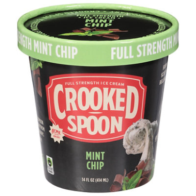 Crooked Spoon Ice Cream Mint Chip Gluten Free - 14 FZ - Image 1