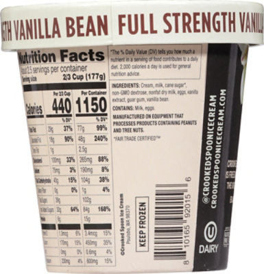 Crooked Spoon Ice Cream Vanilla Bean Gluten Free - 14 FZ - Image 6
