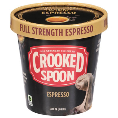 Crooked Spoon Ice Cream Espresso Gluten Free - 14 FZ - Image 1