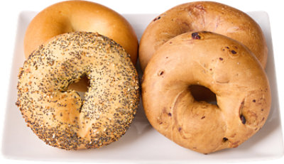 Kosher Variety Bagels 4 Count - Each - Image 1