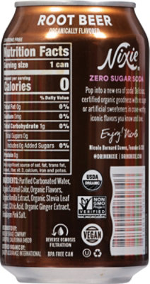 Nixie Soda Zero Sugar Root Beer Organic - 12 FZ - Image 6