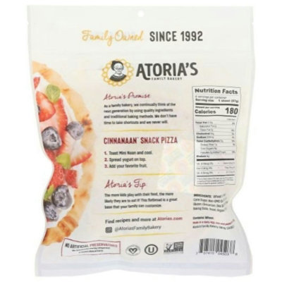 Atorias Family Bakery Mini Cinnanaan Naan, 8 Ounce (Pack of 8) - Image 4